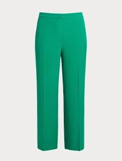 Pantaloni in crêpe envers satin