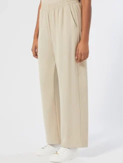 Pantaloni in crêpe envers satin