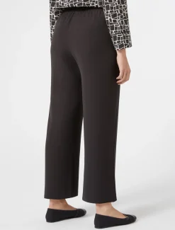 Pantaloni in crêpe envers satin