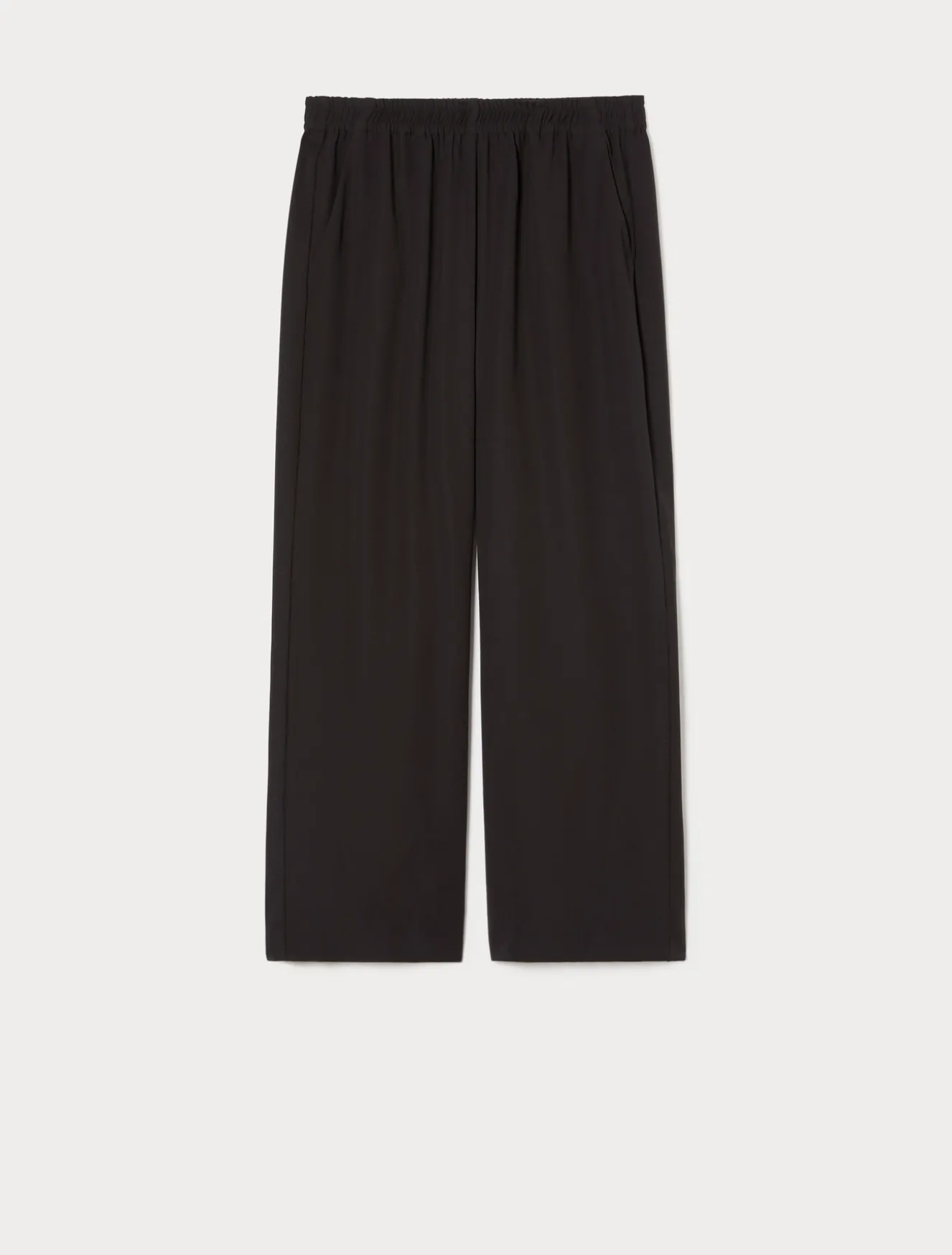 Pantaloni in crêpe envers satin