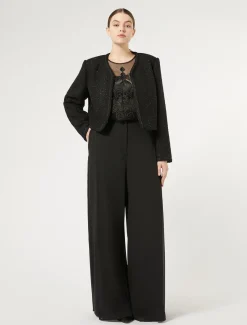 Pantaloni in crêpe georgette