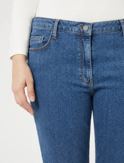 Pantaloni in denim di cotone