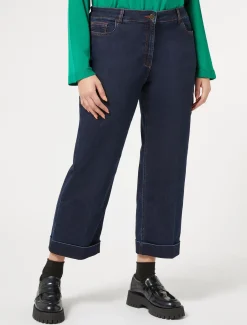Pantaloni in denim di cotone stretch