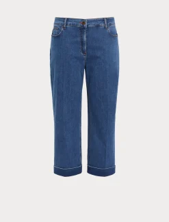 Pantaloni in denim di cotone stretch