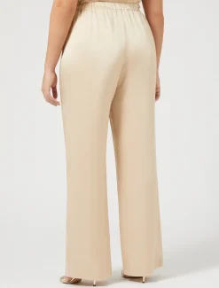 Pantaloni in envers satin lucido