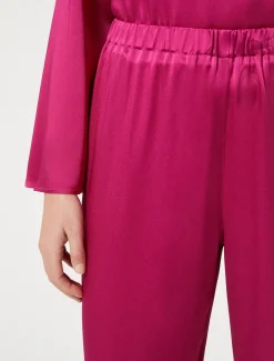 Pantaloni in envers satin lucido