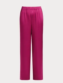 Pantaloni in envers satin lucido