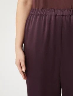 Pantaloni in envers satin lucido