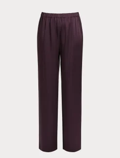 Pantaloni in envers satin lucido