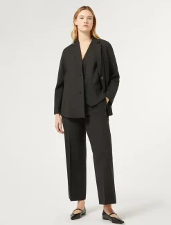 Pantaloni in gabardina di lana