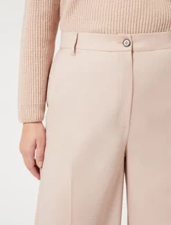 Pantaloni in gabardina fluida