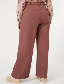 Pantaloni in gabardina fluida