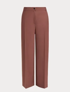 Pantaloni in gabardina fluida