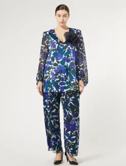 Pantaloni in georgette