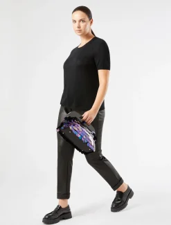 Pantaloni in jersey laminato