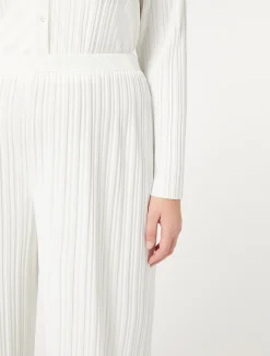 Pantaloni in jersey plissé