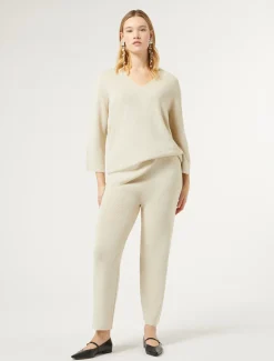 Pantaloni in lana e lurex