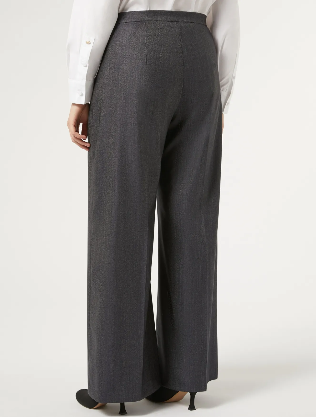 Pantaloni in lana e seta