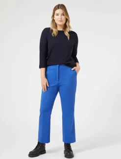 Pantaloni in misto cotone stretch