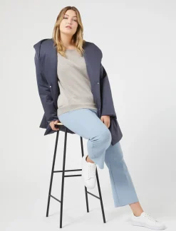 Pantaloni in misto cotone stretch