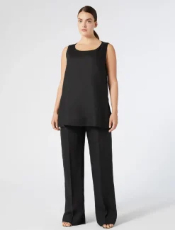 Pantaloni in tela di lino