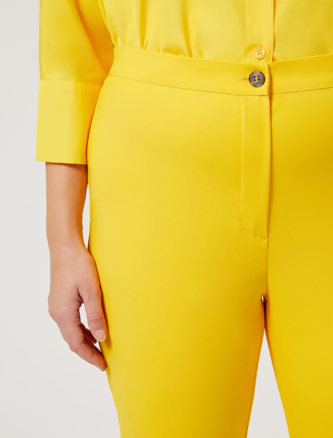 Pantaloni in tela di misto cotone