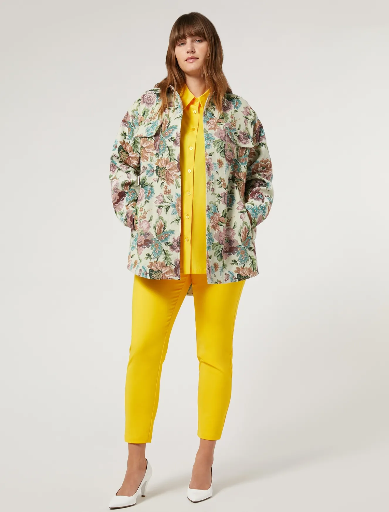 Pantaloni in tela di misto cotone