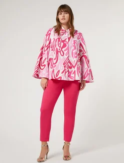 Pantaloni in tela di misto cotone