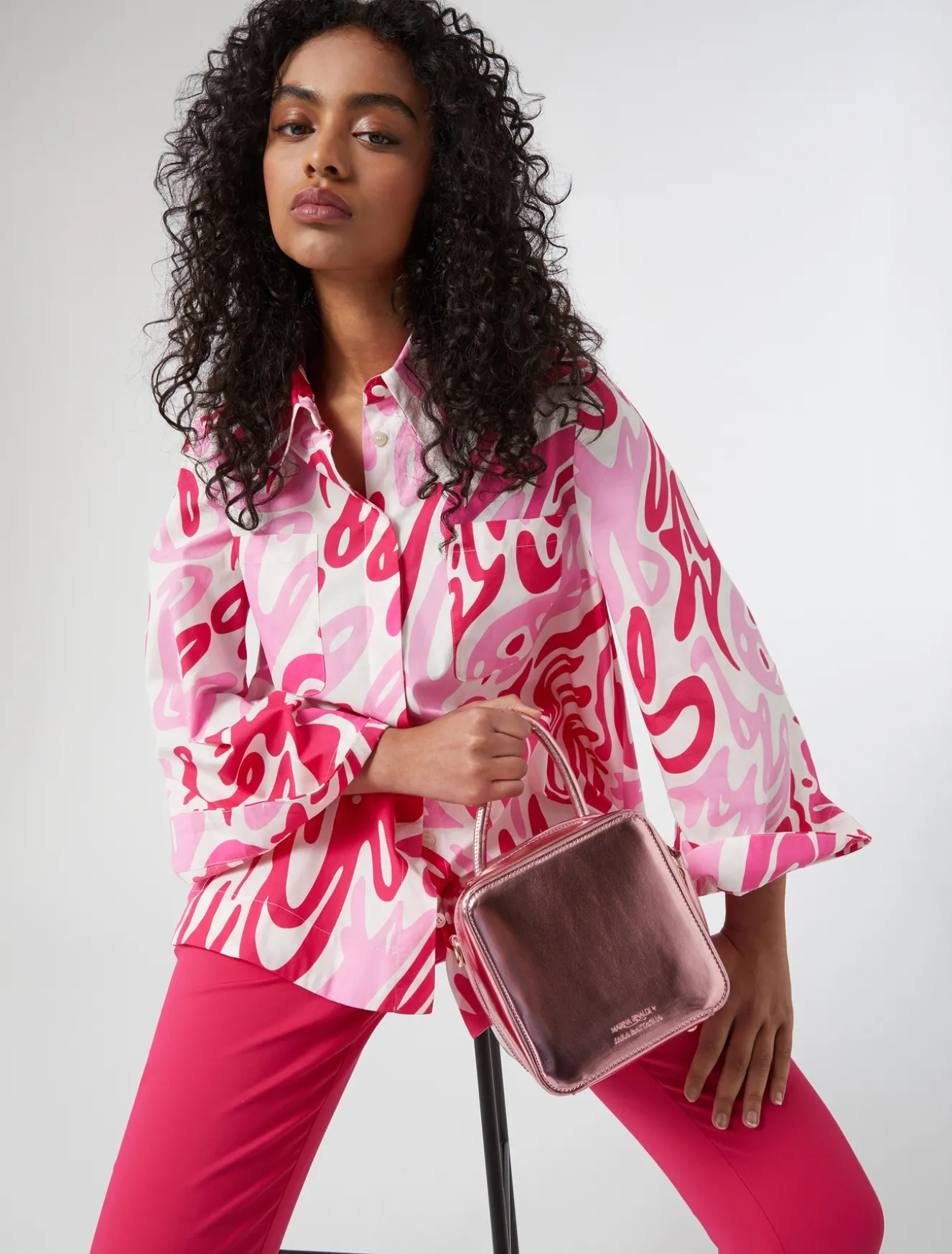 Pantaloni in tela di misto cotone