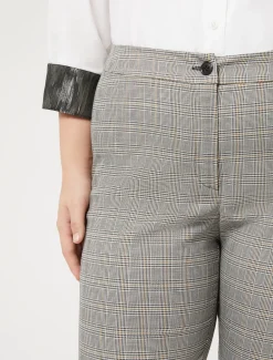 Pantaloni in tela tecnica e viscosa