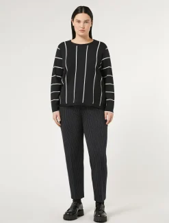 Pantaloni in tessuto punto Milano