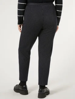 Pantaloni in tessuto punto Milano