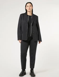 Pantaloni in tessuto punto Milano