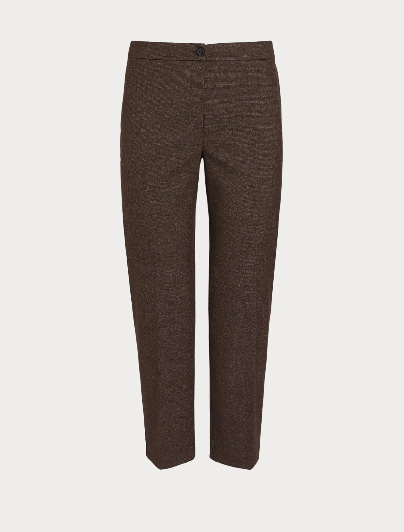 Pantaloni in tessuto tinto filo e viscosa