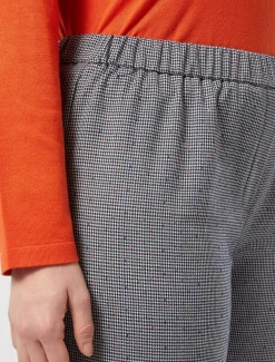 Pantaloni in tessuto tinto filo