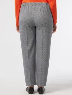 Pantaloni in tessuto tinto filo