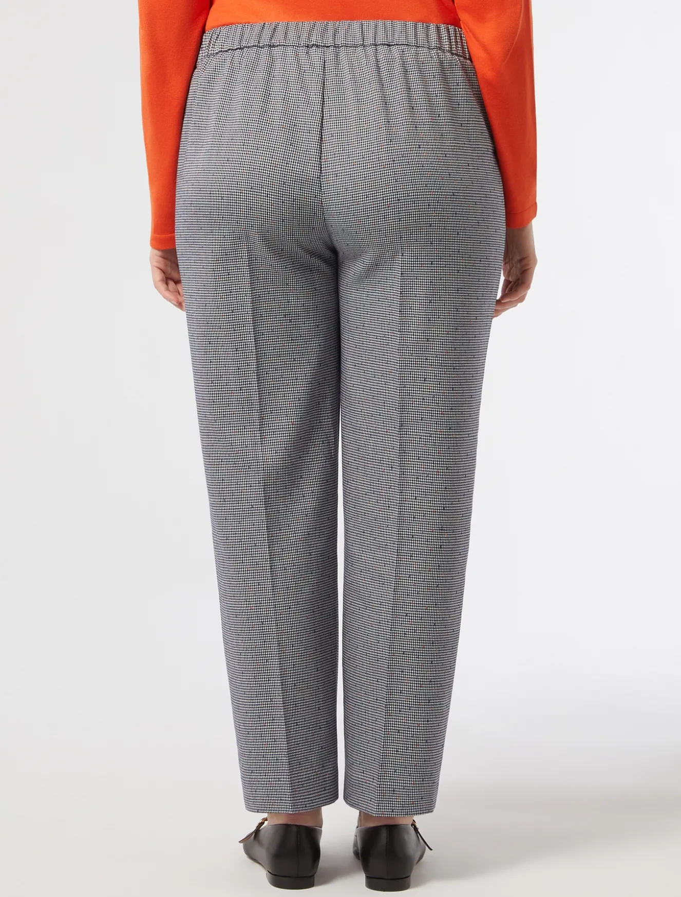 Pantaloni in tessuto tinto filo