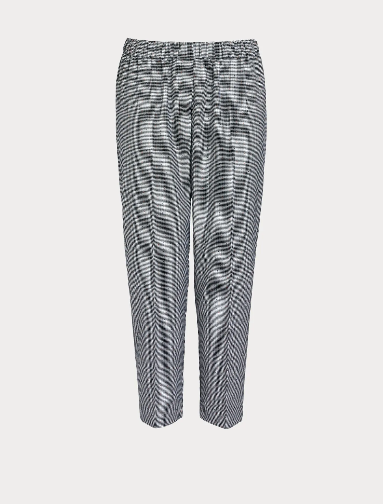 Pantaloni in tessuto tinto filo