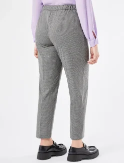 Pantaloni in tessuto tinto filo