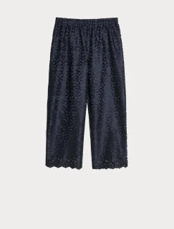 Pantaloni in tulle ricamato