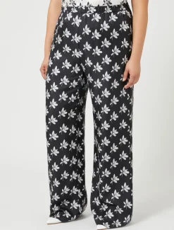 Pantaloni in twill di seta