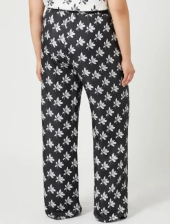 Pantaloni in twill di seta