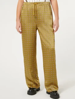 Pantaloni in twill stampato