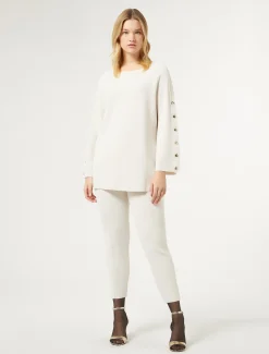 Pantaloni in viscosa stretch