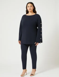 Pantaloni in viscosa stretch