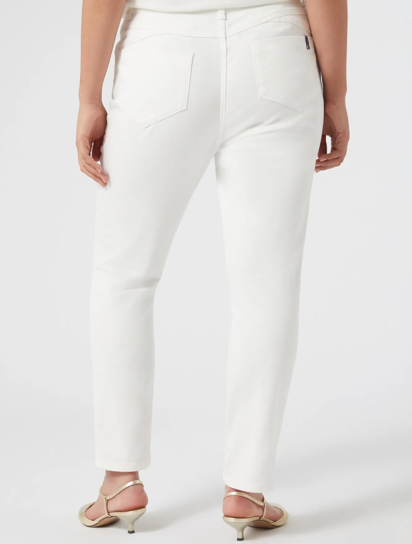 Pantaloni Perfect fit in bull di cotone