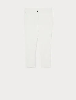 Pantaloni Perfect fit in bull di cotone