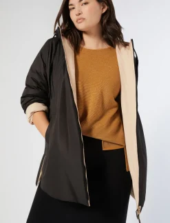 Parka reversibile in tela tecnica antigoccia