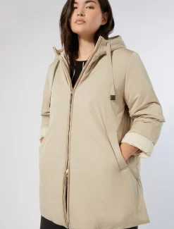 Parka reversibile in tela tecnica antigoccia