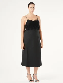 Sottoveste in jersey e pizzo